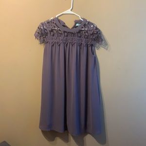 She+sky dress purple sz med just above the knee in length gorgeous dress